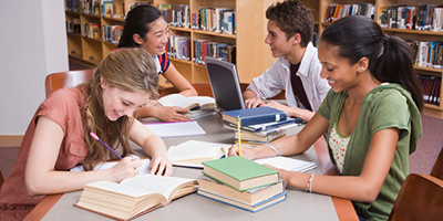 Teens in Library